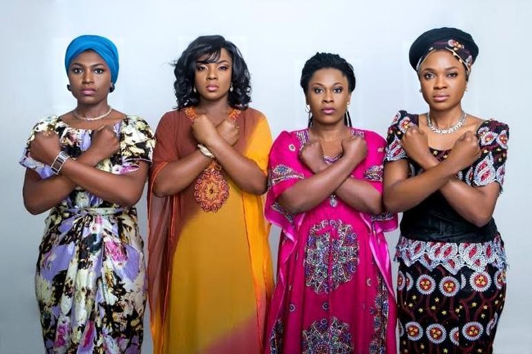 Uche Jombo, Chioma Akpota, Ufuoma McDermott & Omoni Oboli