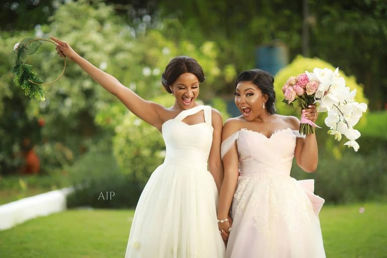 Linda Ejiofor and Adesua Etomi-Wellington