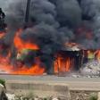 VIDEO: Fire guts property as alleged Yoruba-Hausa clash sparks panic in Ibadan