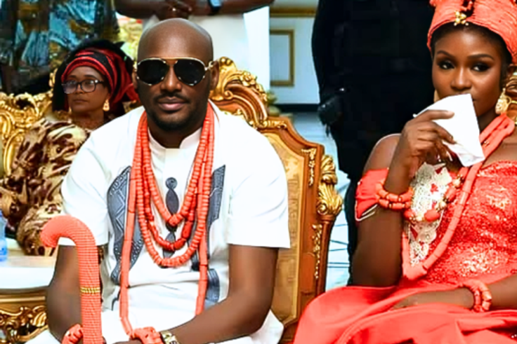 Eyewitness reveals how 2Baba and wife, Natasha clashed at Abuja club, alleges she arrived with brothers, thugs