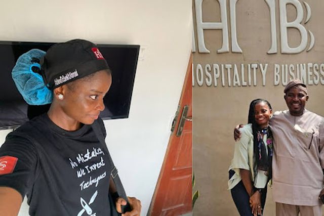 PHOTOS: Chef Dammy begins professional culinary training; Nigerians react