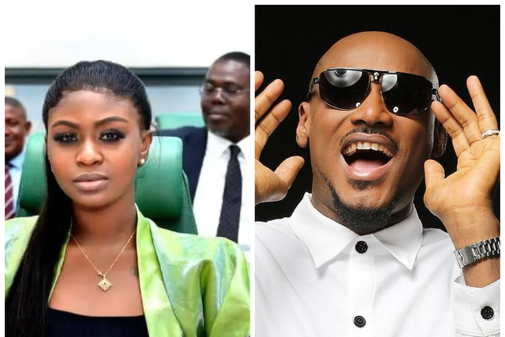 'Hon Natasha Osawaru nee Idibia' - Reactions as 2baba's fiancée introduces herself