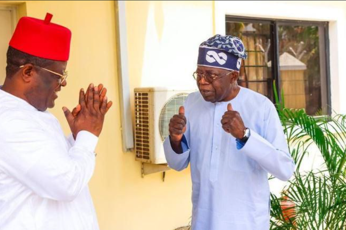 President Bola Tinubu and Works Minister, David Umahi [Daily Post Nigeria]