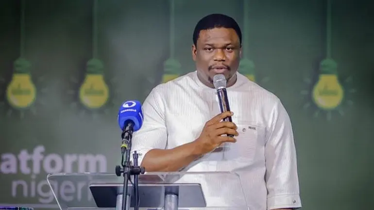 Moniepoint CEO Tosin Eniolorunda speaking at The Platform Nigeria 2026 about Seven Things to Get Right As An Entrepreneur.  He also discussed the challenges of hiring local talent and the 500 vacancies at his fintech firm.