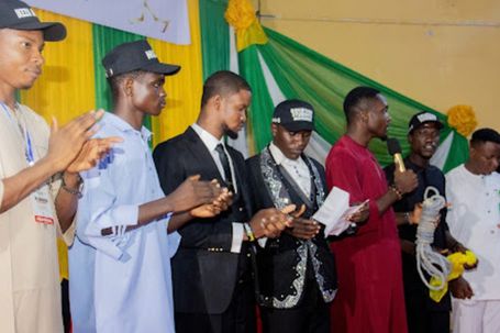 NANS South-East student leaders during a press conference at COOU for President Tinubu 2027 support.