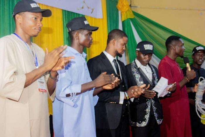 NANS South-East student leaders during a press conference at COOU for President Tinubu 2027 support.