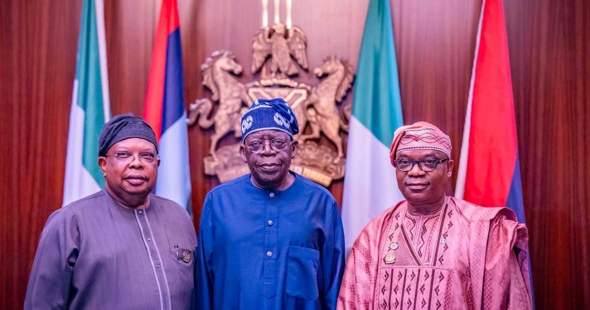 Tinubu swears in Joseph Tegbe, Sola Enikanolaiye a