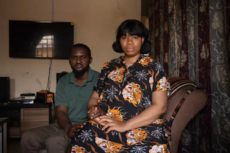 Izuchukwu Anyanwu and his wife, Immaculata, photographed by Etinosa Yvonne for The New Yorker.