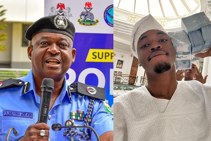 Nigerians react as police detain officer over viral video with Okoya’s sons