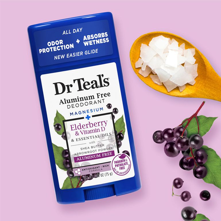 Dr Teal’s Aluminium-Free Elderberry and Vitamin D Deodorant Stick