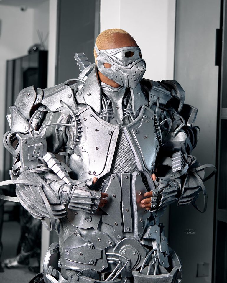 PHOTOS: Pretty Mike steals show at AMVCA 2025 with exosuit