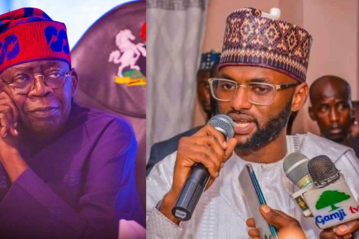 President Bola Tinubu and Yazeed Shehu Danfulani, Managing Director of the Nigerian Agricultural Insurance Corporation (NAIC).