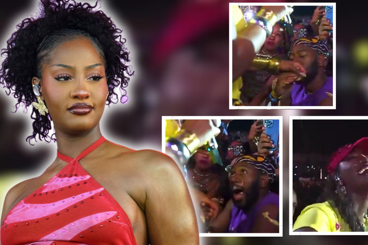 Husband Caught in 4K Choosing Tems Over His Wife at AFROPUNK Brasil