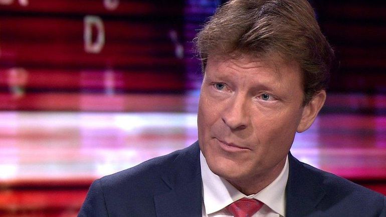 Reform UK Deputy Leader Richard Tice speaking during a television interview on BBC.