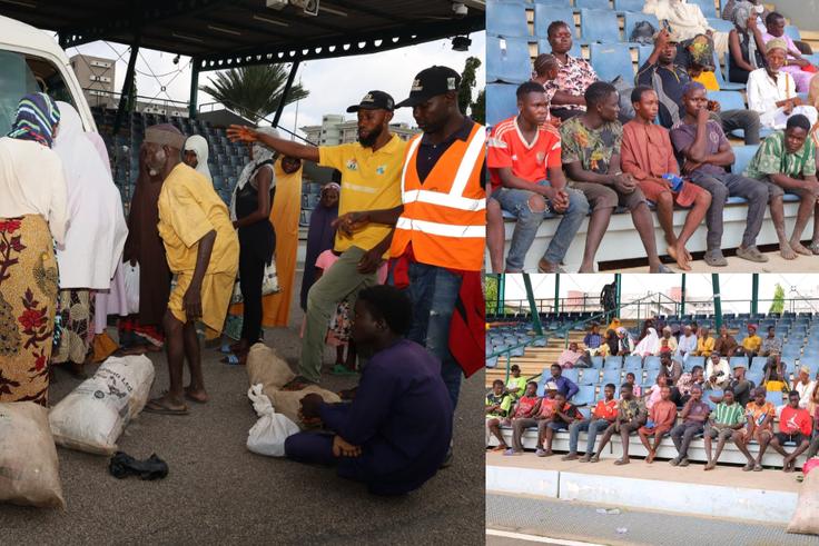 PHOTOS: One-chance operators, scavengers nabbed as Abuja authorities begin mass clean-up