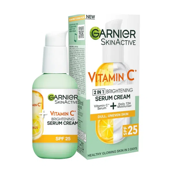 Garnier SkinActive 2-in-1 Brightening Serum Cream (Vitamin C)