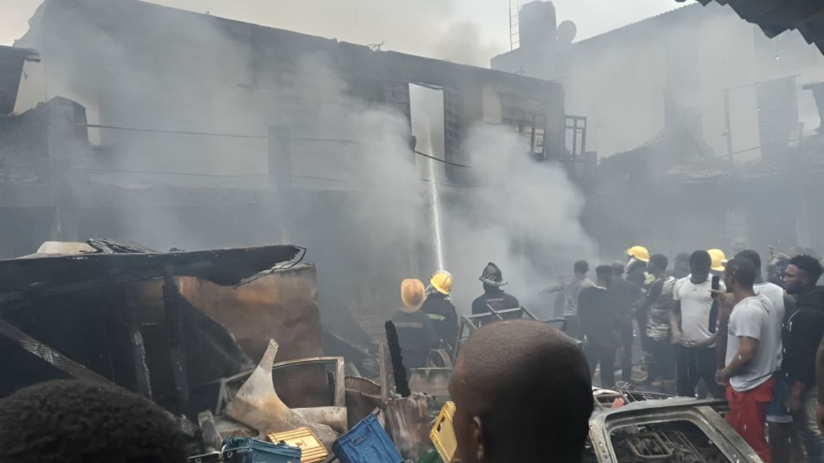 Fire destroys millions-worth goods at popular Lagos market