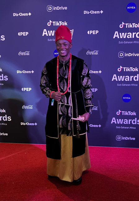 Ikegod Chielo at the 2025 TikTok Sub-Saharan African Awards