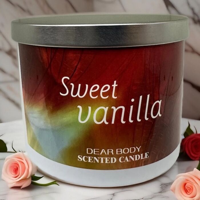 Dear-Body-Sweet-Vanilla-Scented-Candle