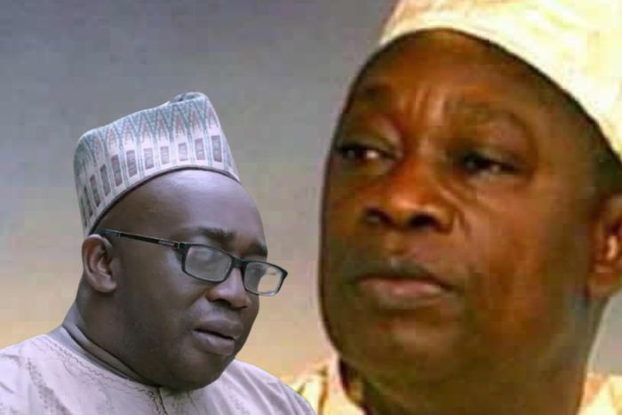 Jamiu Abiola and his father, late Chief Moshood Kashimawo Olawale (MKO) Abiola.