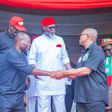 Peter Obi and Dr. George Moghalu, the Labour Party's governorship candidate in Anambra State.