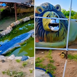 WATCH: ₦500 zoo tour leaves family face-to-face with cement lions and crocodiles in Yola