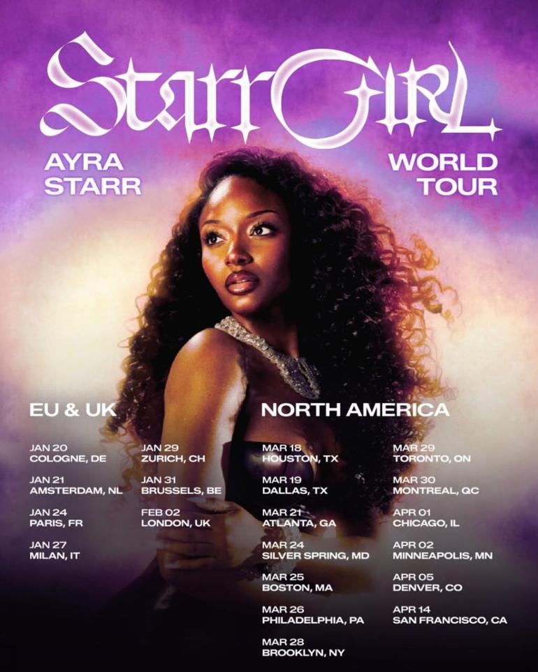 Starrgirl tour dates