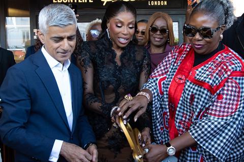 Mo Abudu and others on the day of opening