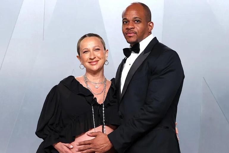 Geoff Ogunlesi and his wife, Jennifer Meyer.