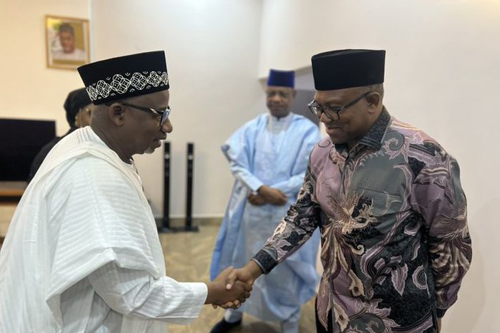 Presidential Hopeful, Peter Obi and Bauchi State Governor Bala Mohammed. Photo Credit: Umar Sani