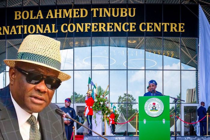 The renovated International Conference Centre (ICC) was renamed after President Bola Tinubu by the FCT Minister, Nyesom Wike.