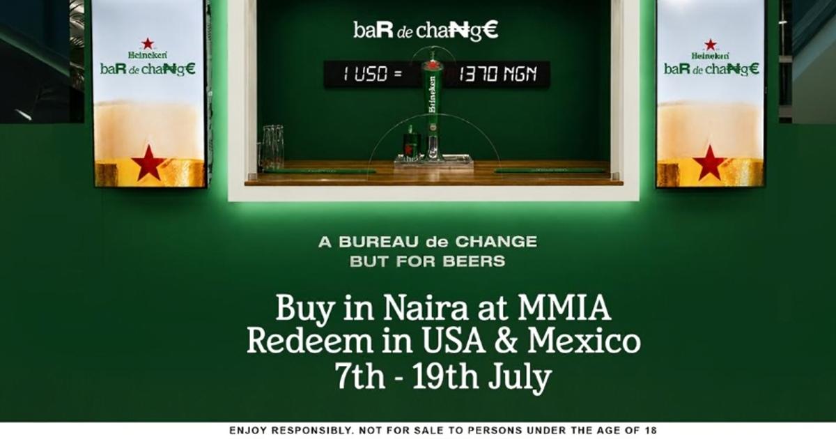 Heineken Launches Bar De Change, Nigeria's First Social Currency Exchange