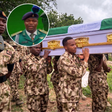 28-year-old Army lieutenant killed while rescuing abducted Oyo pupils, teachers laid to rest with full military honours