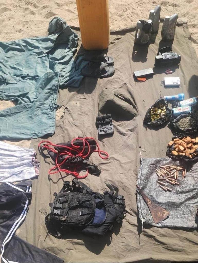 Terrorist uniforms ammunition rations and equipment recovered from ISWAP by the Nigerian military.