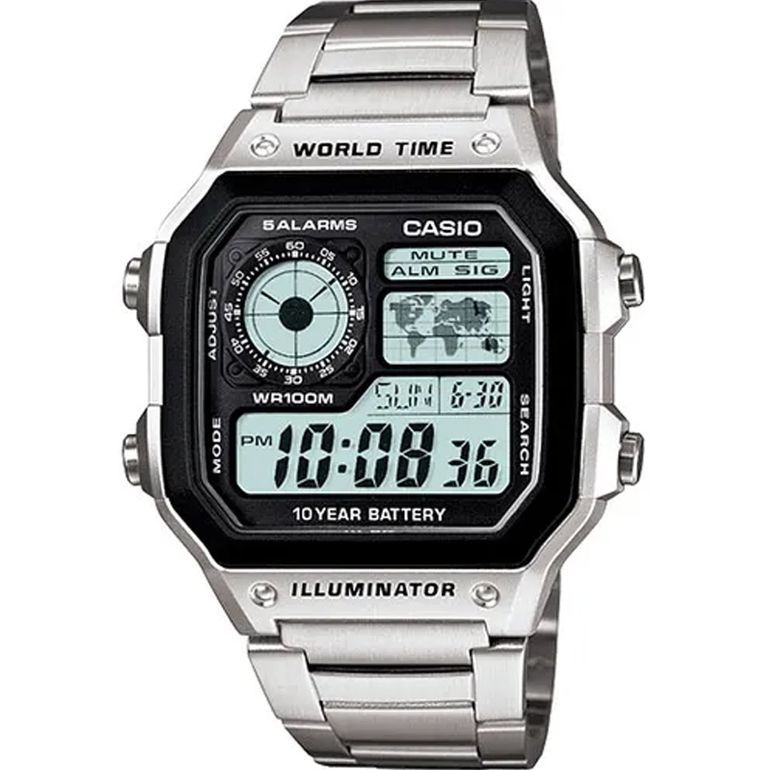 Casio AE1200WHD-1AV Men’s Digital Stainless Steel Watch