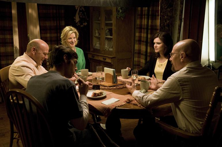 The White family’s breakfast table.