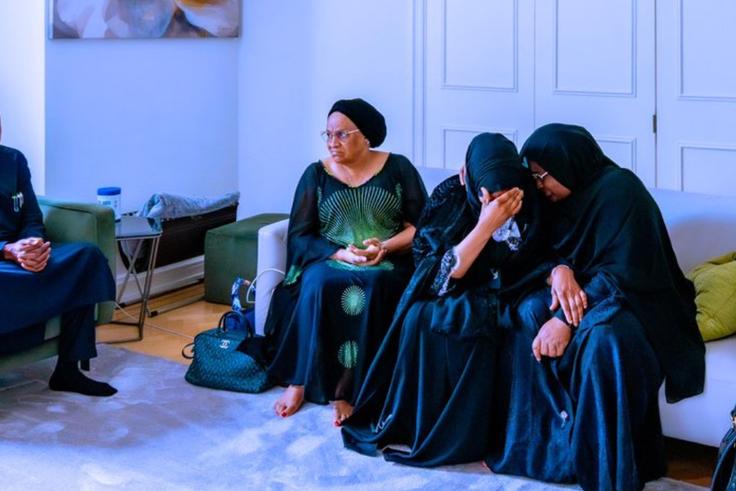 PHOTOS: Shettima meets Buhari’s widow and children in London ahead of burial
