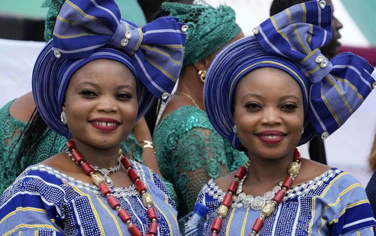 Gele, the traditional Yoruba head tie.