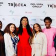 Filmmaker and UN Women Regional Goodwill Ambassador, Stephanie Linus (centre), and other attendees at the Del-York Group & Tribeca partnership event. The collaboration marks a significant step toward advancing creative industry opportunities across Africa