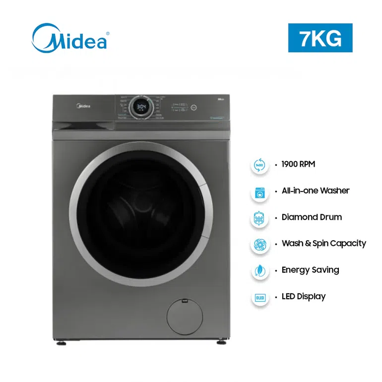 MIDEA 7KG Wash & Spin (MF100W70/T)