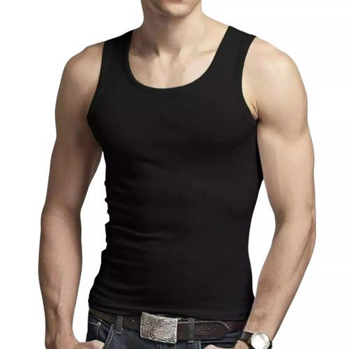 MENS WHITE OR BLACK VESTS