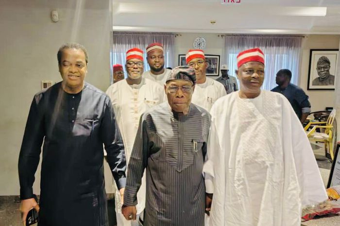Obasanjo meets Kwankwaso and Donald Duke to discuss Nigeria's politics.
