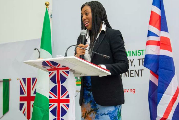 Leader of the British Conservative Party, Kemi Badenoch.