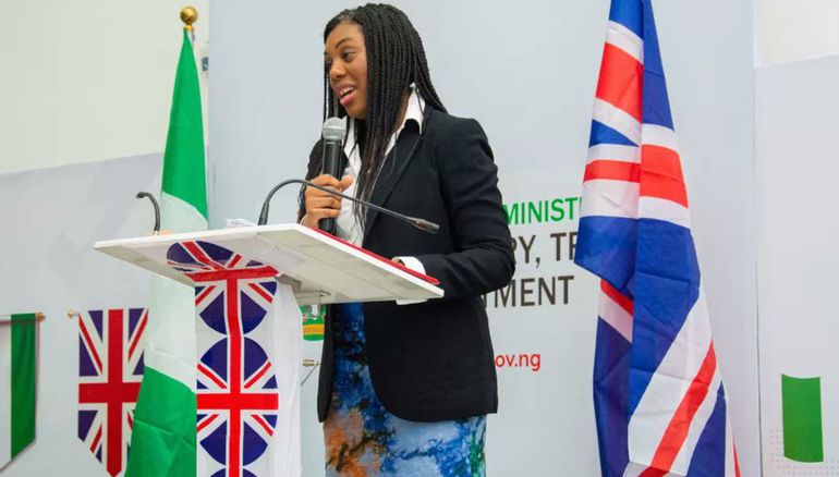 Leader of the British Conservative Party, Kemi Badenoch.