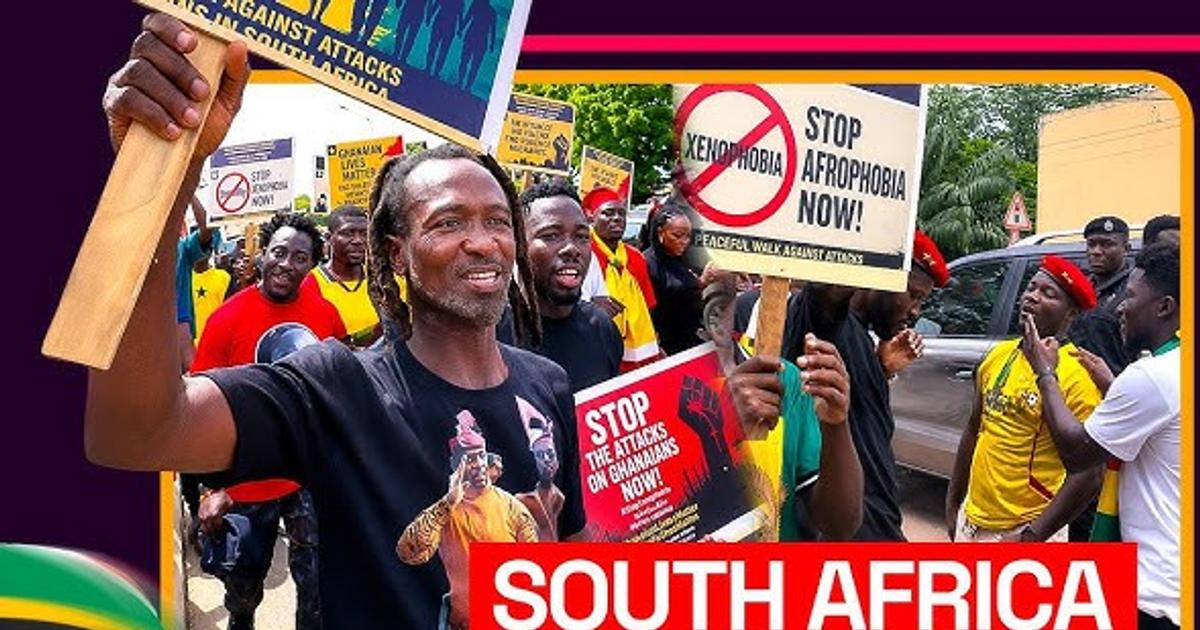 South Africa Must Go: Ghanaians Protest Xenophobia, Demand Shutdown of SA Businesses