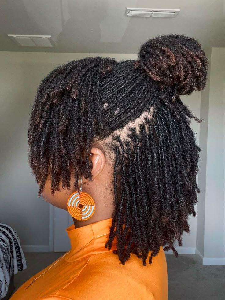 Locs with natural hair