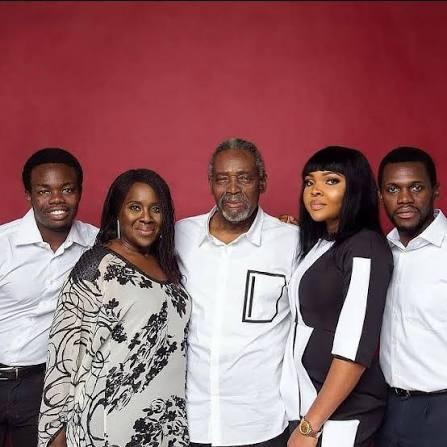 Olu Jacobs and family