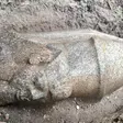 Farmer accidentally digs out statue head of pharaoh who enslaved Israelites in the bible while working on his land