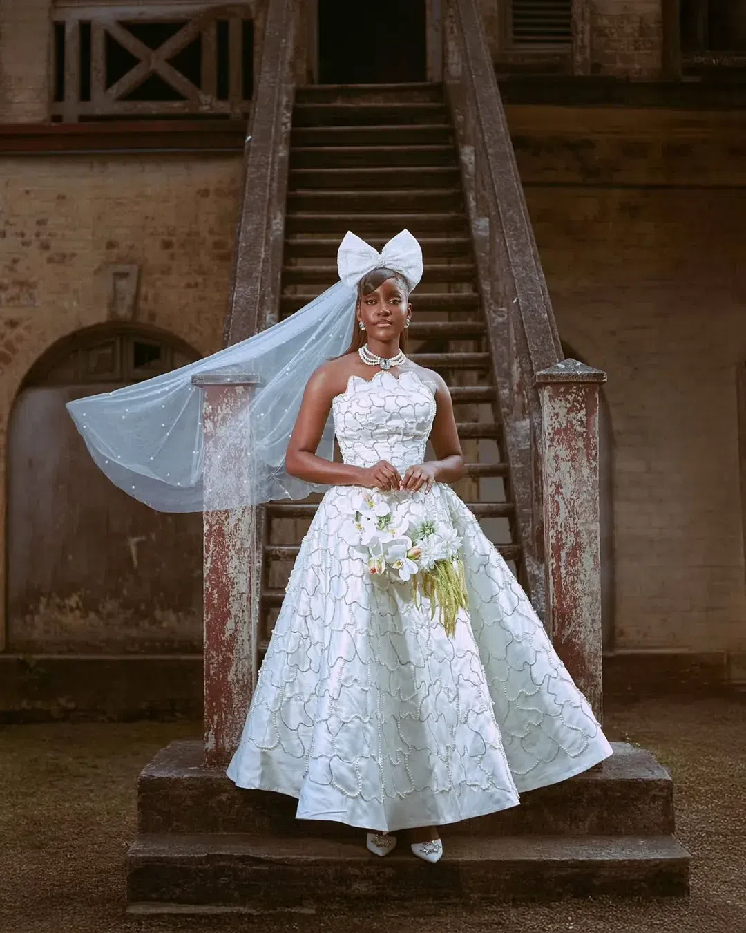 Courthouse Wedding Dress With Veil Latest Court White Formal Dress