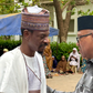 Peter Obi and Bashir Ahmad at Buhari's residence in Daura.